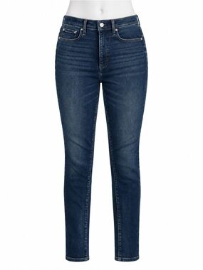 Size 27 Denim Forum Women’s The Lola High Rise Skinny Jeans Dark Blue Indigo Den